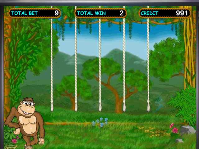 Тематический раунд в автомате Обезьянки Бонусная игра в слоте Crazy Monkey