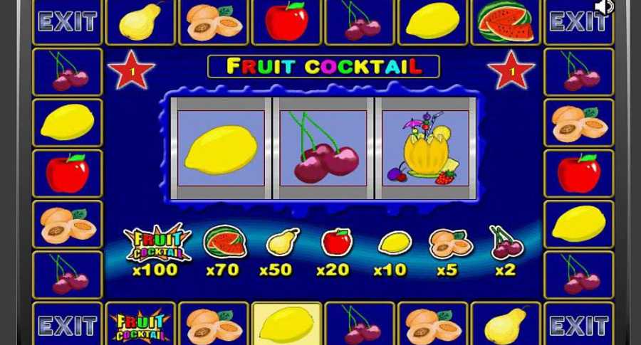 Бонусная игра в слоте Fruit Cocktail 